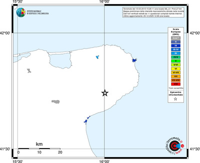 Mappa EMS - territori località