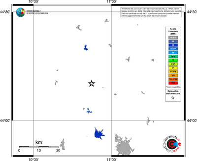 Mappa EMS - territori località