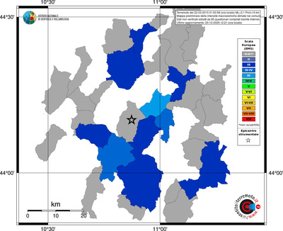 Mappa EMS - territori comuni