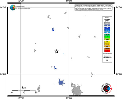 Mappa MCS - territori località