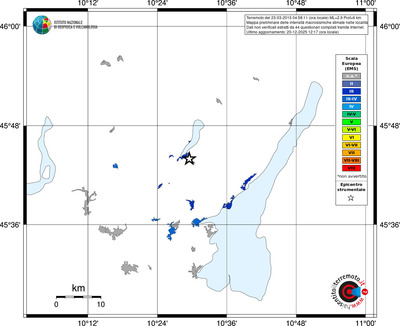 Mappa EMS - territori località
