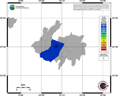 Mappa EMS - territori comuni