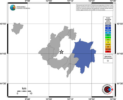Mappa EMS - territori comuni