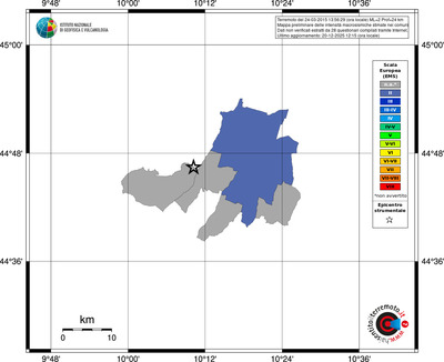 Mappa EMS - territori comuni