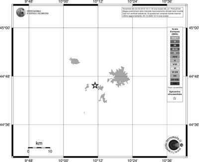 Mappa EMS - territori località