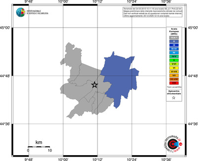 Mappa EMS - territori comuni