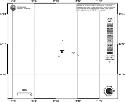 Mappa EMS - territori località