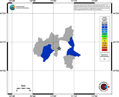 Mappa EMS - territori comuni