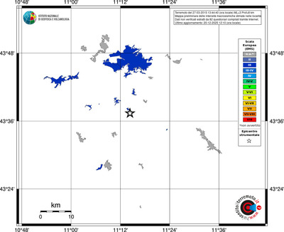 Mappa EMS - territori località