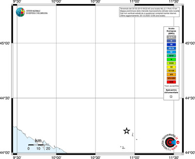 Mappa EMS - territori località
