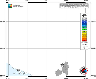 Mappa MCS - territori comuni