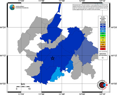 Mappa EMS - territori comuni
