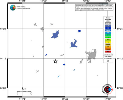 Mappa MCS - territori località