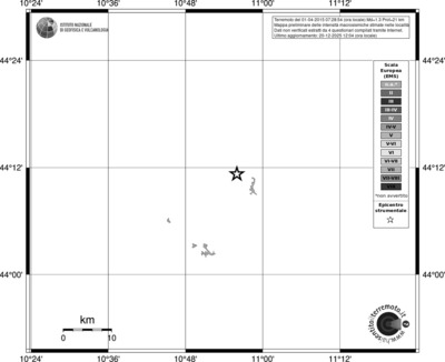 Mappa EMS - territori località