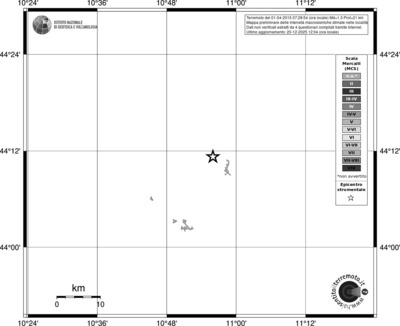 Mappa MCS - territori località
