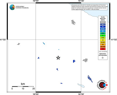 Mappa MCS - territori località