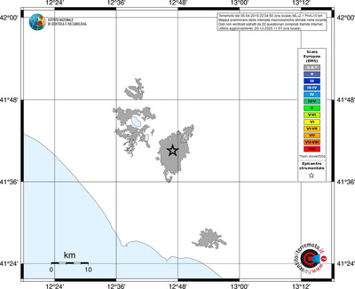 Mappa EMS - territori località