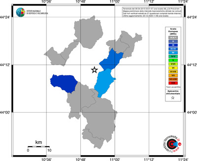 Mappa EMS - territori comuni
