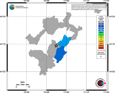 Mappa EMS - territori comuni