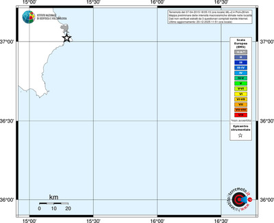Mappa EMS - territori località