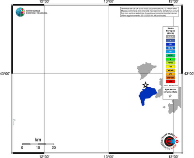 Mappa EMS - territori comuni