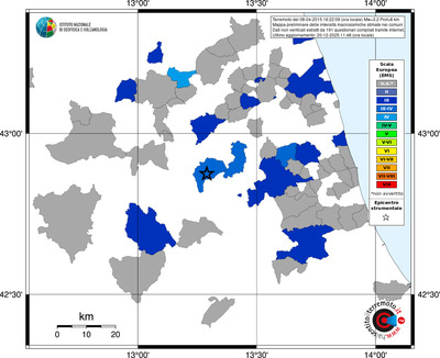 Mappa EMS - territori comuni