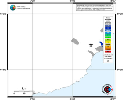 Mappa EMS - territori comuni