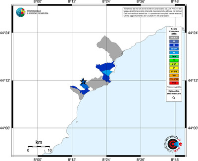 Mappa EMS - territori comuni