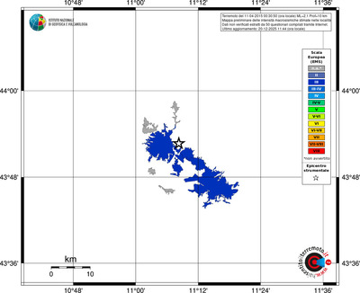 Mappa EMS - territori località