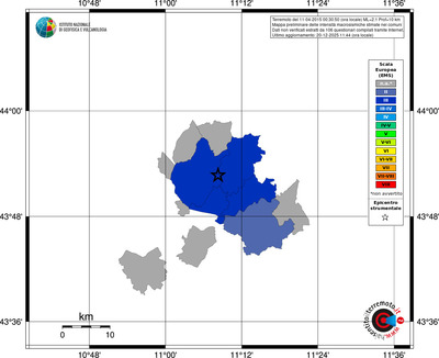 Mappa EMS - territori comuni