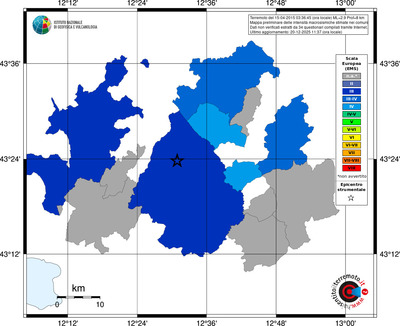 Mappa EMS - territori comuni