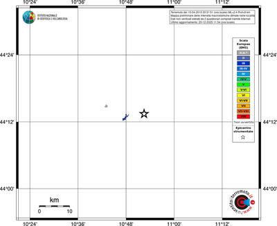 Mappa EMS - territori località