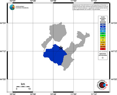 Mappa EMS - territori comuni