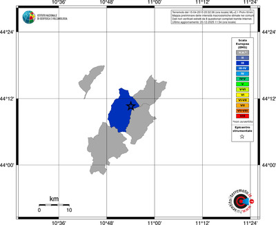 Mappa EMS - territori comuni