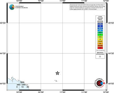 Mappa MCS - territori località