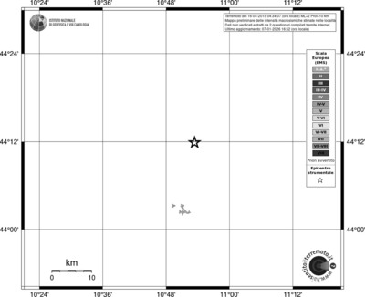 Mappa EMS - territori località