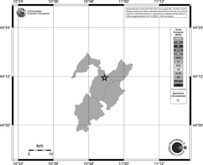Mappa EMS - territori comuni