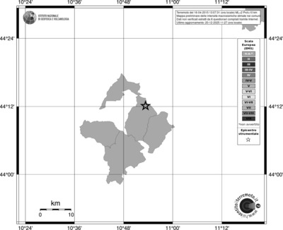 Mappa EMS - territori comuni