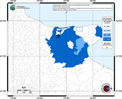 Mappa territorio comunale con almeno 3 questionari