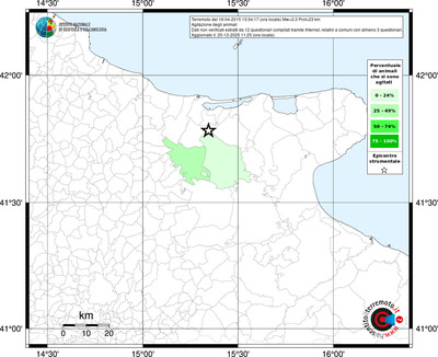 Mappa territorio comunale con almeno 3 questionari
