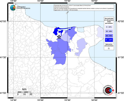 Mappa territorio comunale con almeno 3 questionari