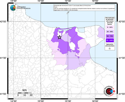 Mappa territorio comunale con almeno 3 questionari