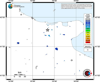 Mappa EMS - territori località