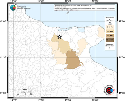 Mappa territorio comunale con almeno 3 questionari