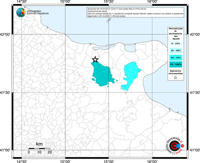 Mappa territorio comunale con almeno 3 questionari