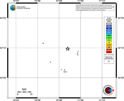 Mappa EMS - territori località