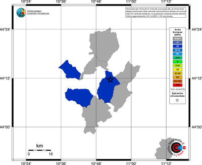 Mappa EMS - territori comuni