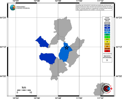 Mappa MCS - territori comuni