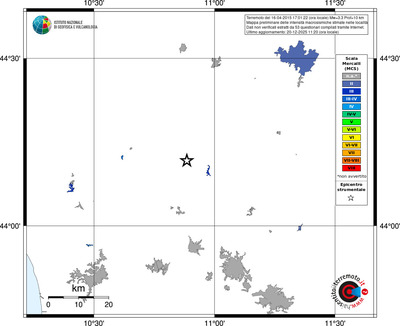 Mappa MCS - territori località