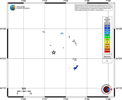 Mappa EMS - territori località
